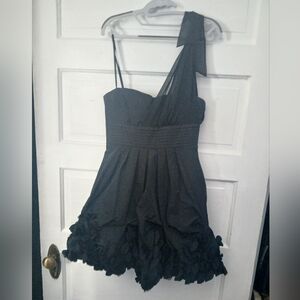 BCBGMaxAzria One Shoulder Embellished Dress